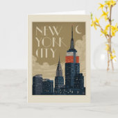 New York City Skyline Kaart (Gele Bloem)
