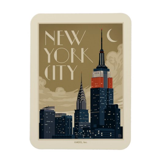 New York City Skyline Magneet (Verticaal)