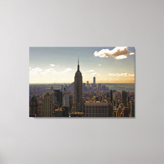 New York City Skyline met Empire State Building Canvas Afdruk