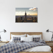 New York City Skyline met Empire State Building Canvas Afdruk (Insitu (Slaapkamer))