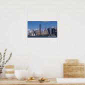 New York City Skyline met Freedom Tower Poster (Keuken)