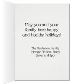 New York City Skyline Noël Joyeux Fêtes (Intérieur (Droit))