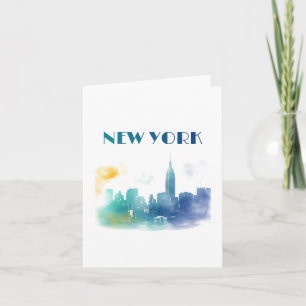 New York City Skyline NYC Travel America Liberty Kaart