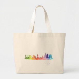 NEW YORK CITY skyline NYC Verenigde Staten van Ame Grote Tote Bag