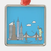 New York City Skyline - Ornament (Voorkant)