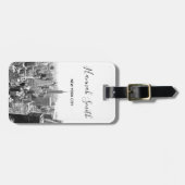 New York City Skyline Personnalized Bagagelabel (Voorkant horizontaal)