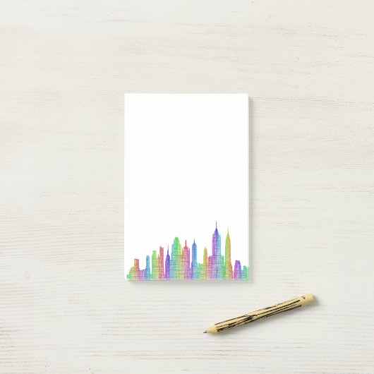 New York City skyline Post-it® Notes (Op bureau)