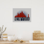 New York City Skyline Poster (Keuken)
