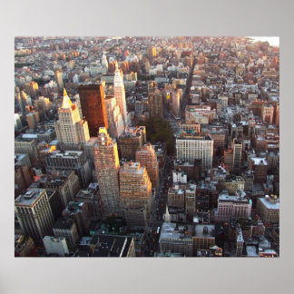 NEW YORK CITY SKYLINE POSTER" POSTER