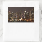 New York City Skyline Rechthoekige Sticker (Tas)