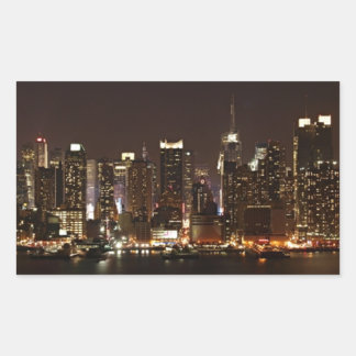 New York City Skyline Rechthoekige Sticker
