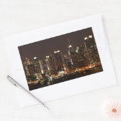 New York City Skyline Rechthoekige Sticker (Envelop)