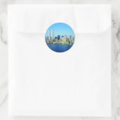 New York City Skyline Ronde Sticker (Tas)