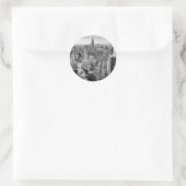 New York City Skyline Ronde Sticker (Tas)