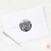 New York City Skyline Ronde Sticker (Envelop)