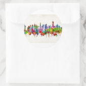New York City Skyline Ronde Sticker (Tas)