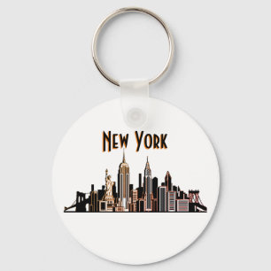New York City Skyline Sleutelhanger