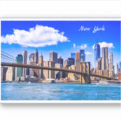 New York City skyline Sticker (Voorkant)