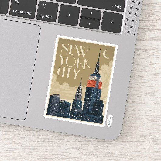 New York City Skyline Sticker (Detail)