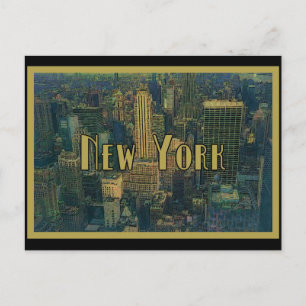 New York City Skyline Travel Briefkaart