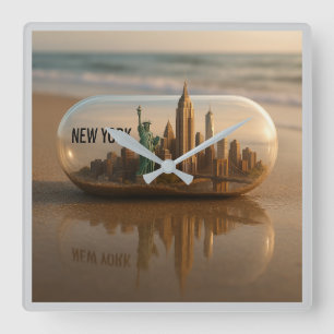 New York City Skyline Wall klok