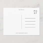 New York City Skyline Waterverf Travel Briefkaart (Achterkant)