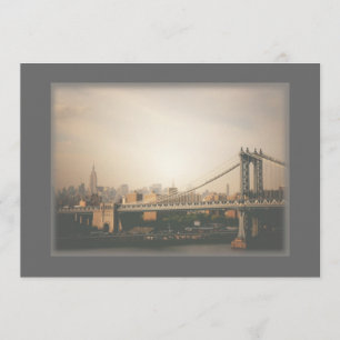 New York City Skyline Wedding Invitation Kaart