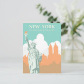 New York City slaapt nooit  Briefkaart (Staand voorkant)