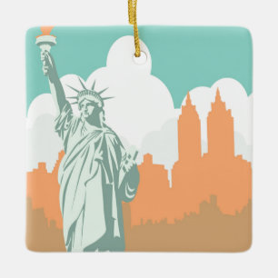 New York City slaapt nooit  Keramisch Ornament