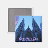 New York City St. Patrick's Cathedral magneet (Voorkant / Achterkant)