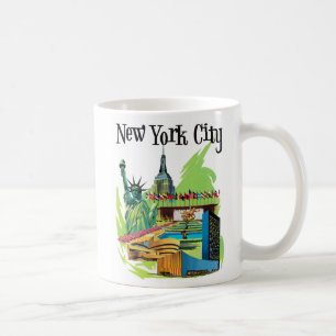  New york City standbeeld van vrijheid Reiskunst Koffiemok