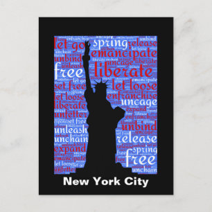 New York City Statue of Liberty Briefkaart