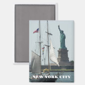 New York City Statue of Liberty Magneet (Voorkant / Achterkant)