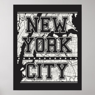 New York City   Straatkaart Poster