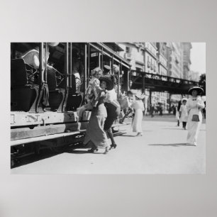 New York City Streetcar, 1913 Poster