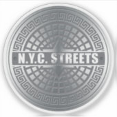 New York City Streets Sticker (Voorkant)