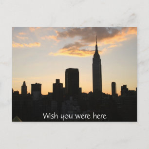 New York City Sunset Briefkaart
