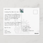 New York City Sunset Briefkaart (Achterkant)