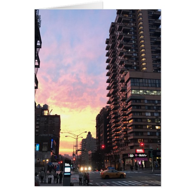 New York City Sunset Upper West Side 96th St. NYC (Voorkant)