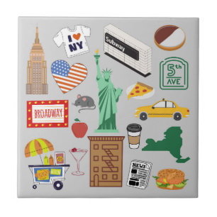 New York City-symbolen Tegeltje