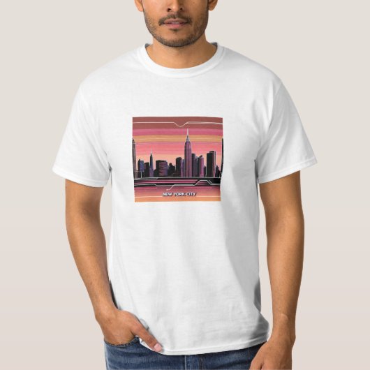 New York City T-shirt print (Voorkant)
