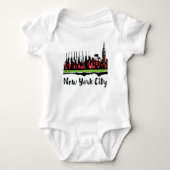 New York City T-shirt tekening / illustratie (Voorkant)