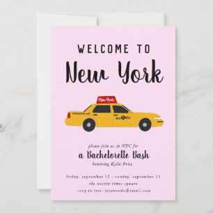 New York City Taxi Bachelorette Party Kaart