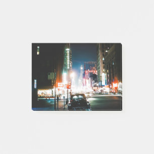 NEW YORK CITY TIMES SQUARE 1950'S NEON NGHT PHOTO POST-IT® NOTES
