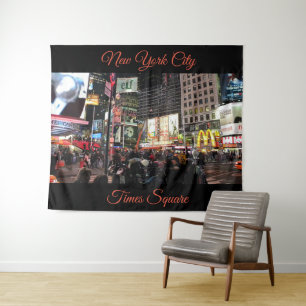 New York City Times Square Fotografie Tapestry Wandkleed