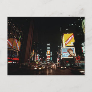  New York City Times vierkant Theater Signaleert Briefkaart