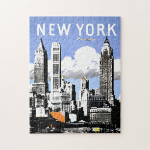 New York City Travel Illustration Legpuzzel