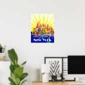New York City Travel Poster (Thuiskantoor)