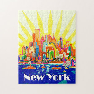New York City Travel Poster Puzzle Legpuzzel