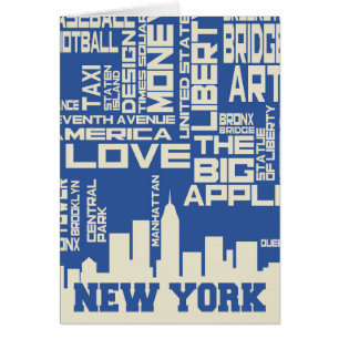 New York City Typografie Poster